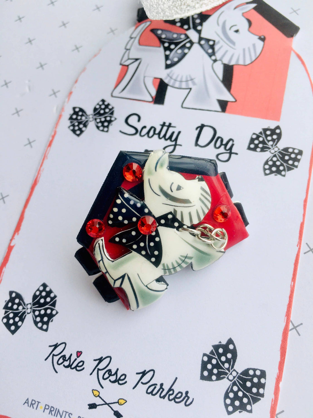 Scottie Dog Brooch by Rosie Rose Parker