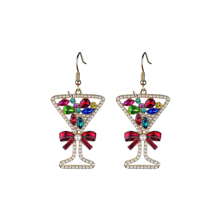 1.5" Christmas Cocktail Earrings