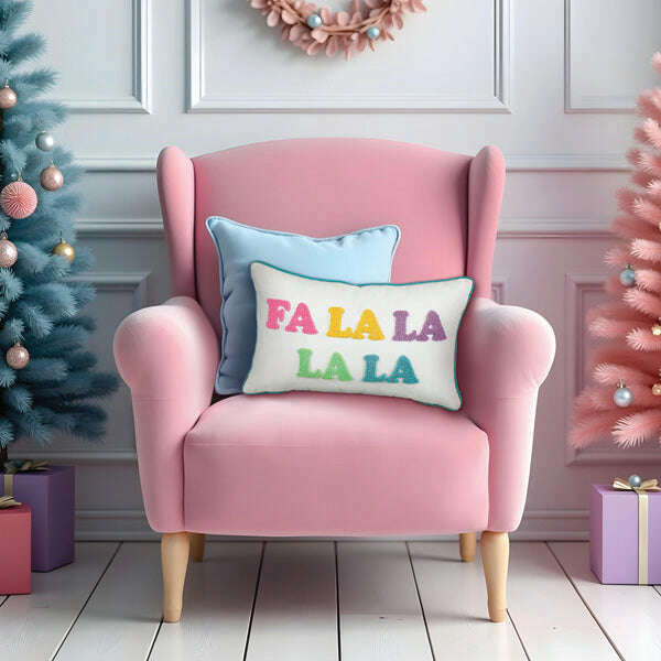 Old World Christmas Fa La La La La Rectangle Pillow