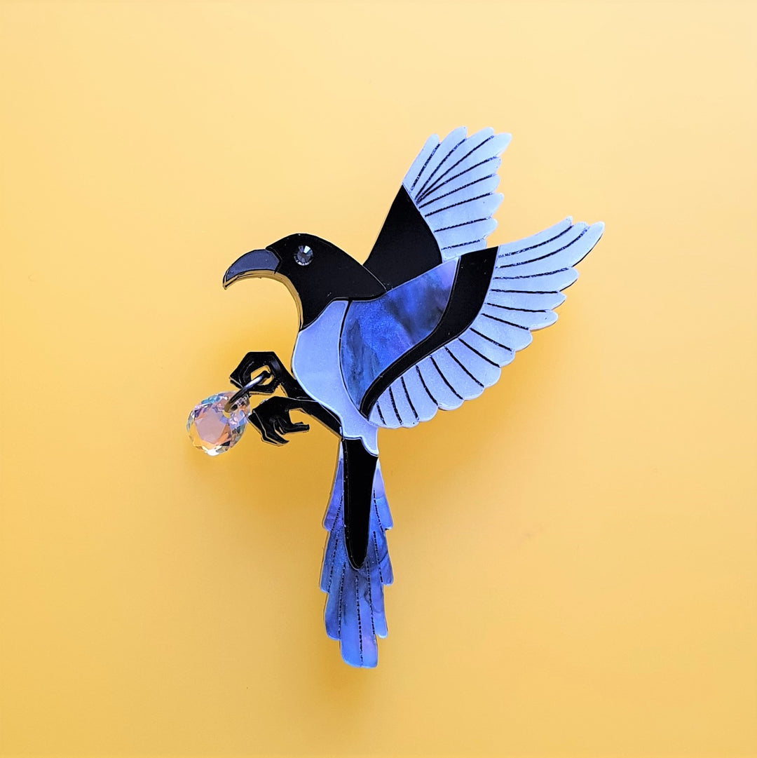 Magpie Brooch