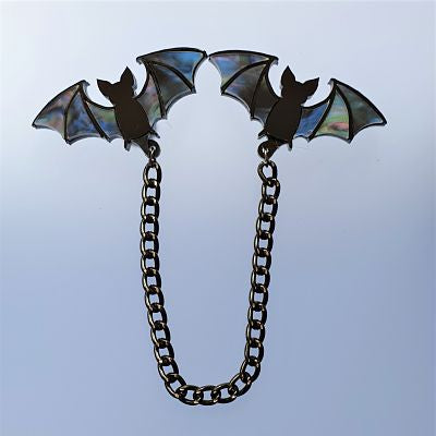 Mystic Bat Collar Clip Pins