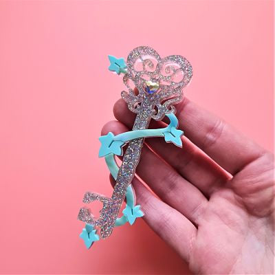 Enchanted Key of Love Brooch