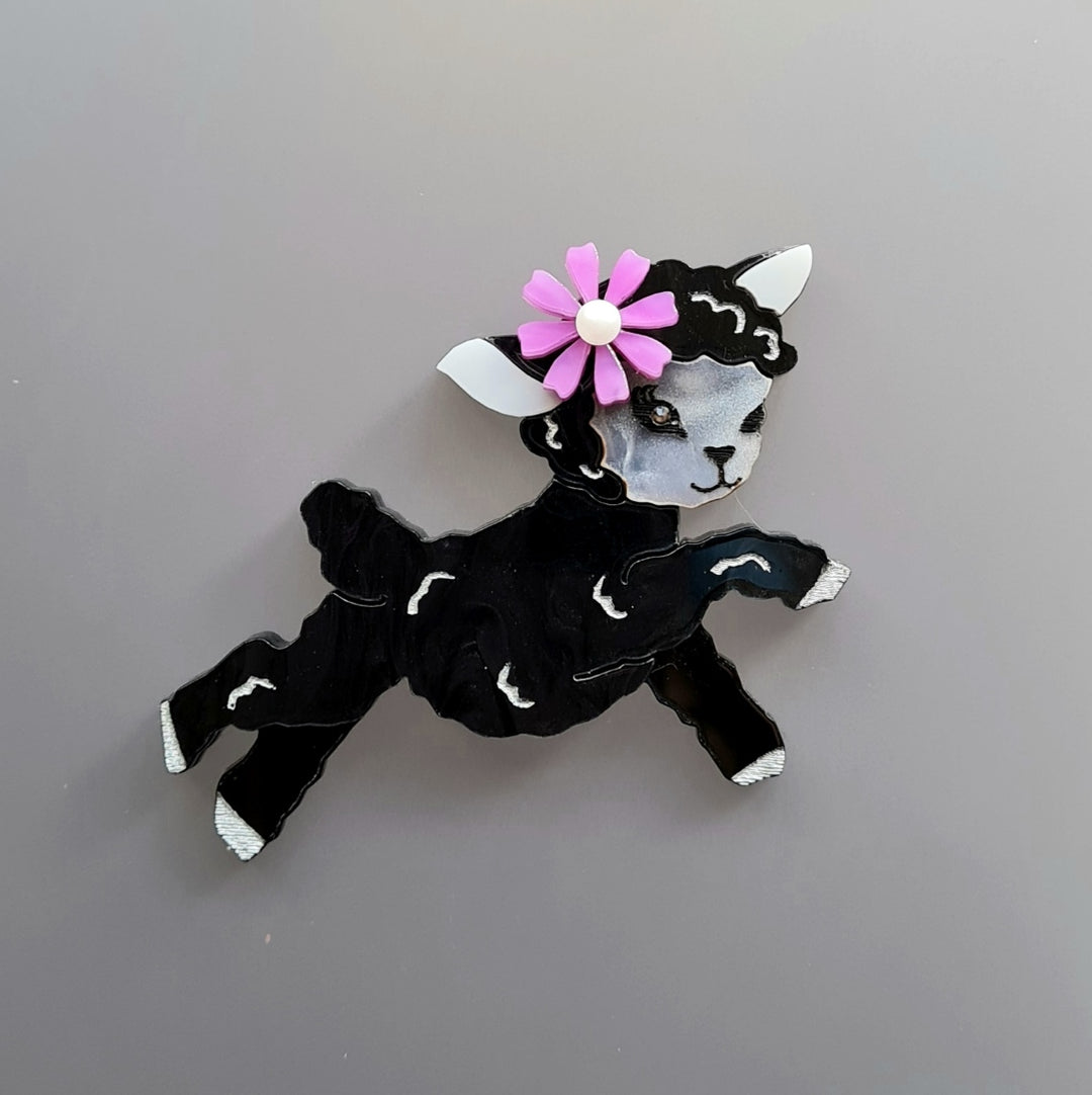 Little Black Sheep Brooch