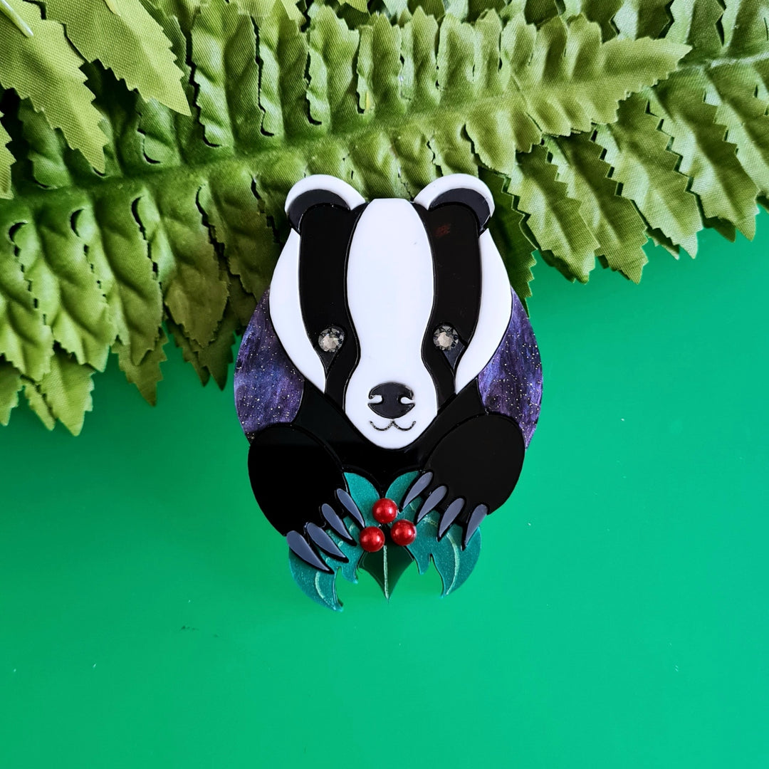 Brian the Badger Brooch or Necklace