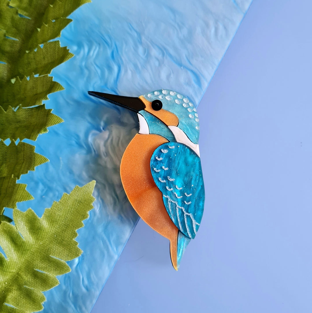 Kingfisher Pin Brooch