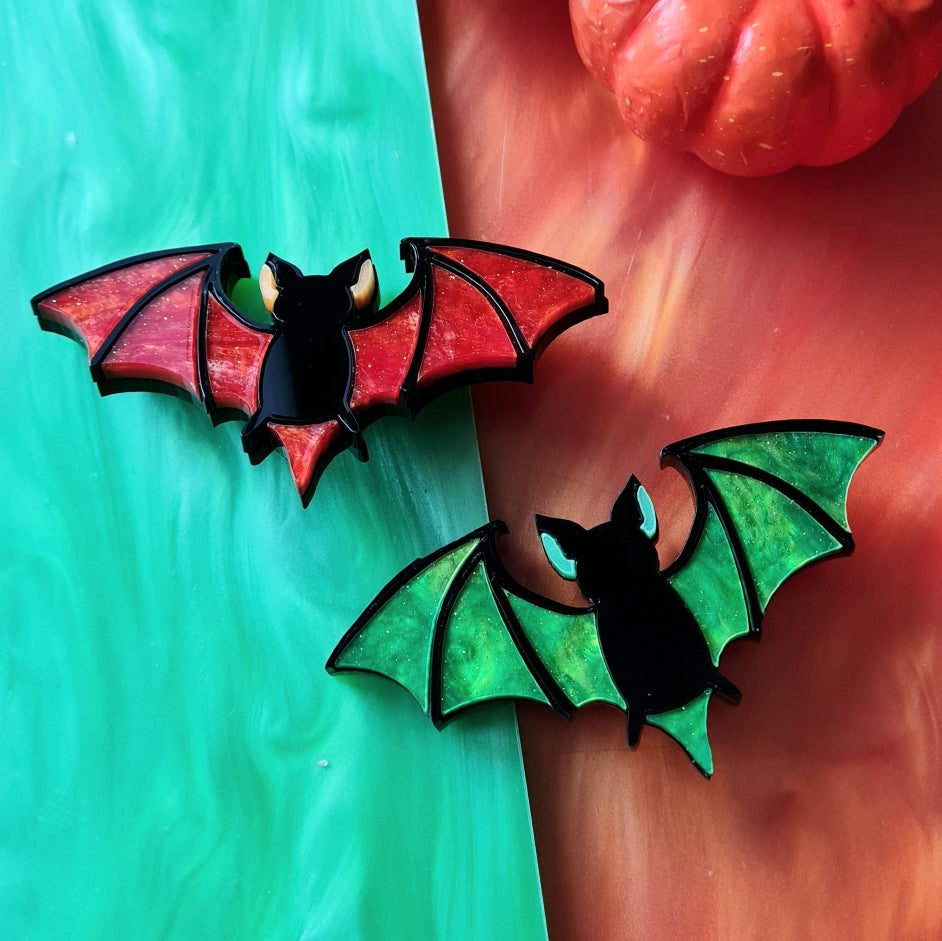 Mystic Bat Brooch or Necklace – Halloween Edition