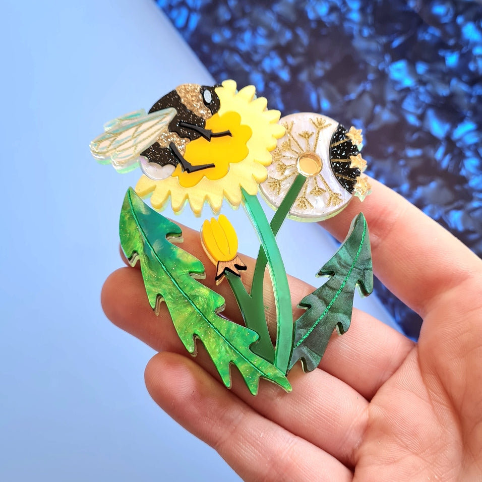 Dandelion Brooch or Necklace