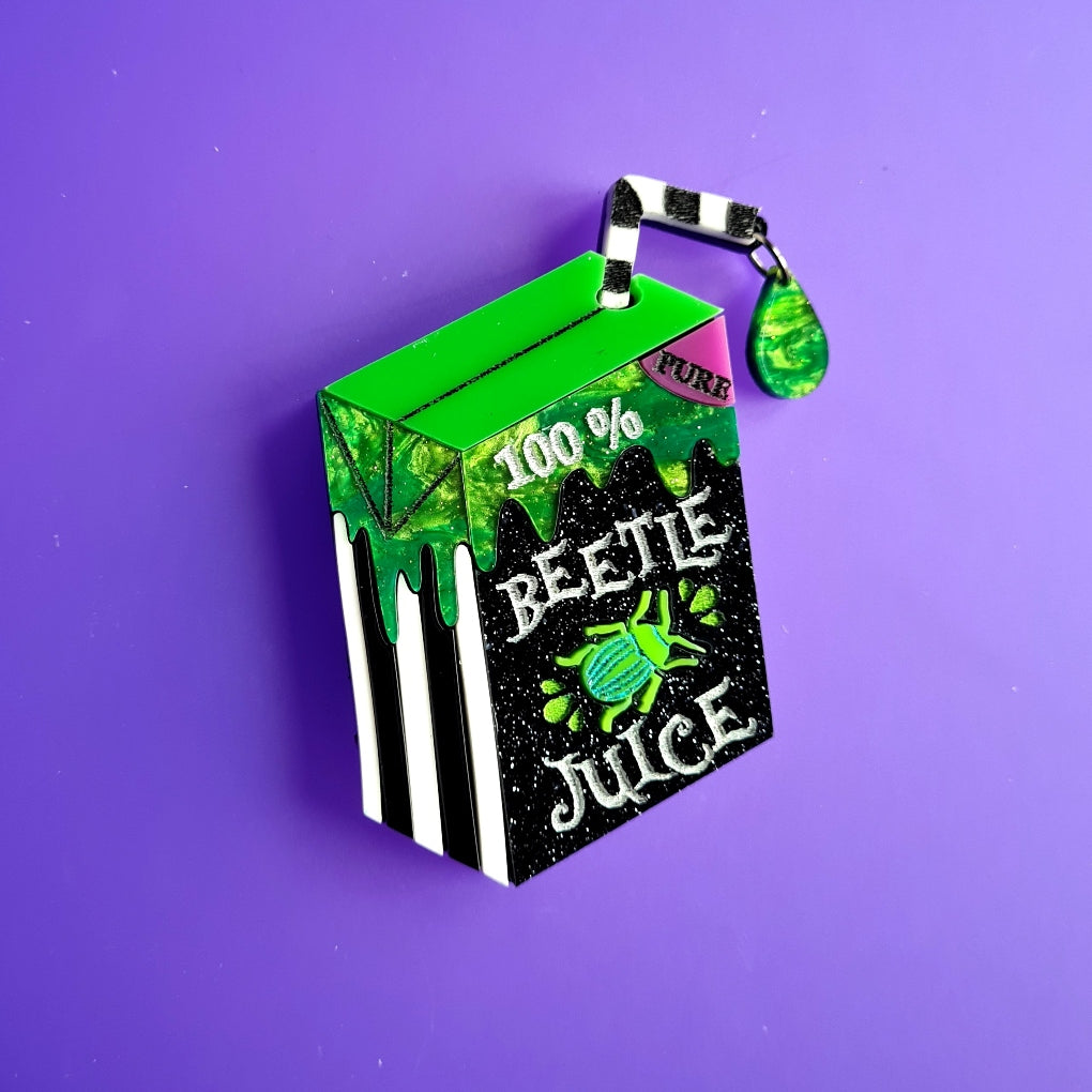 Beetle Juice Brooch or Necklace