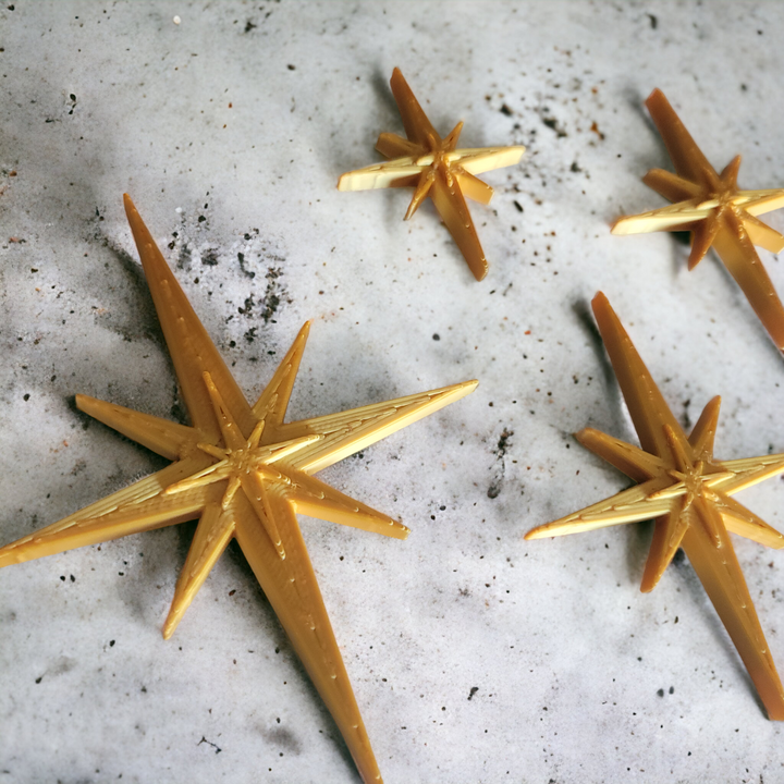 Midcentury Modern Starburst  Fridge Magnets