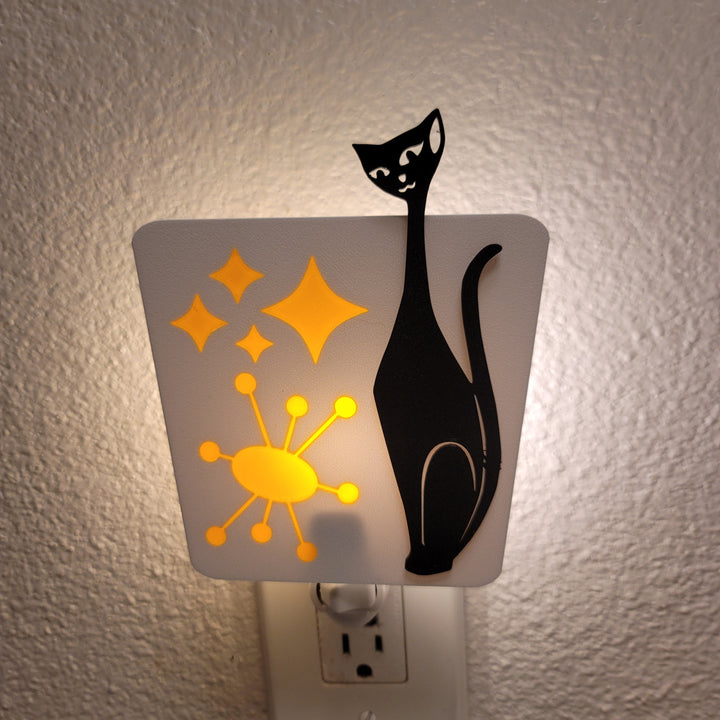 Atomic Cat Mid Century Night Light