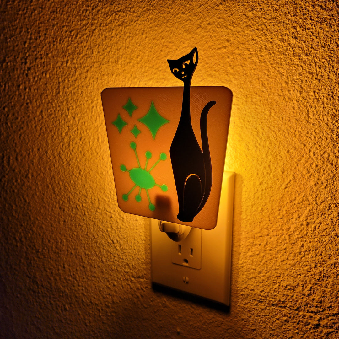 Atomic Cat Mid Century Night Light