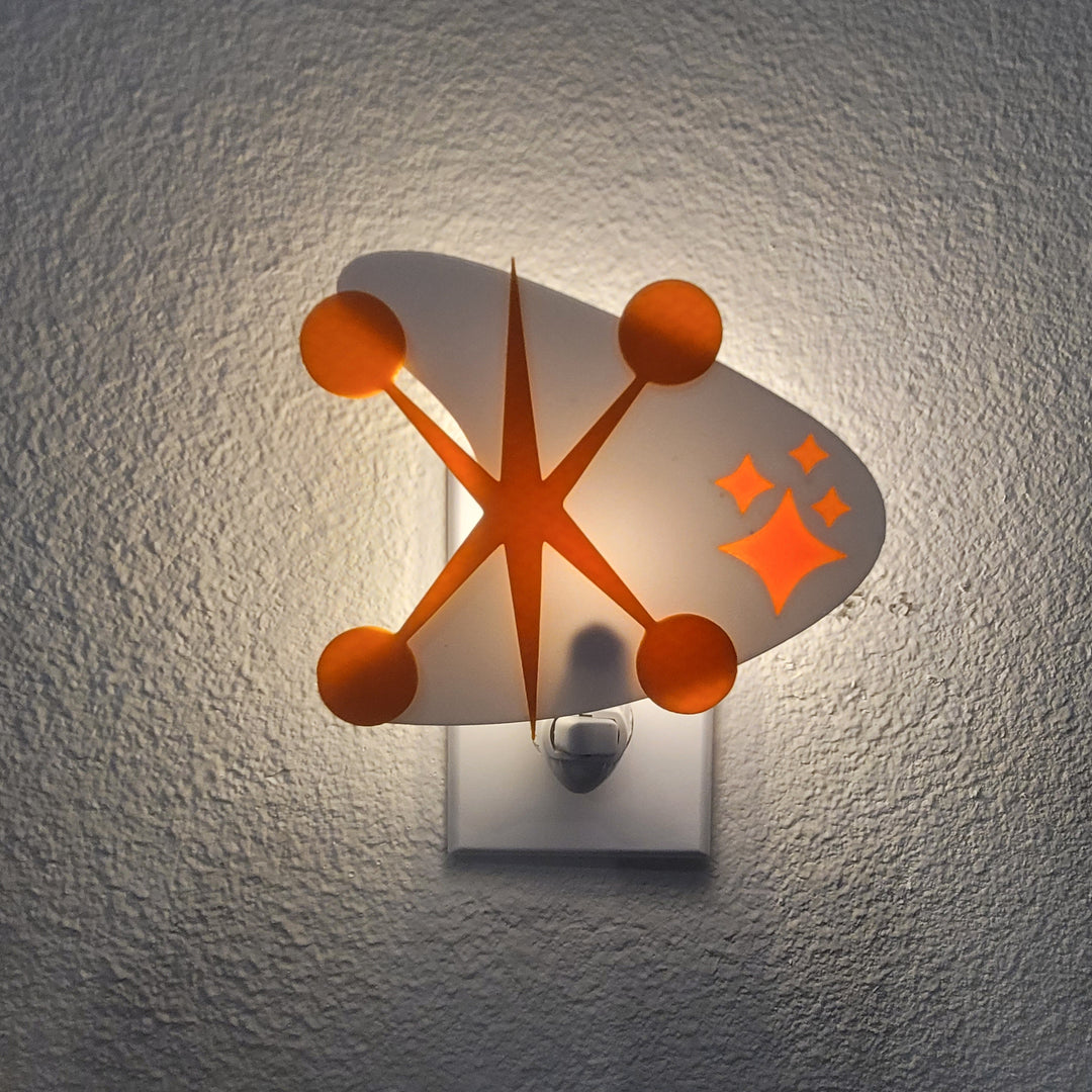 Mid Century Jacks & Starbursts Night Light