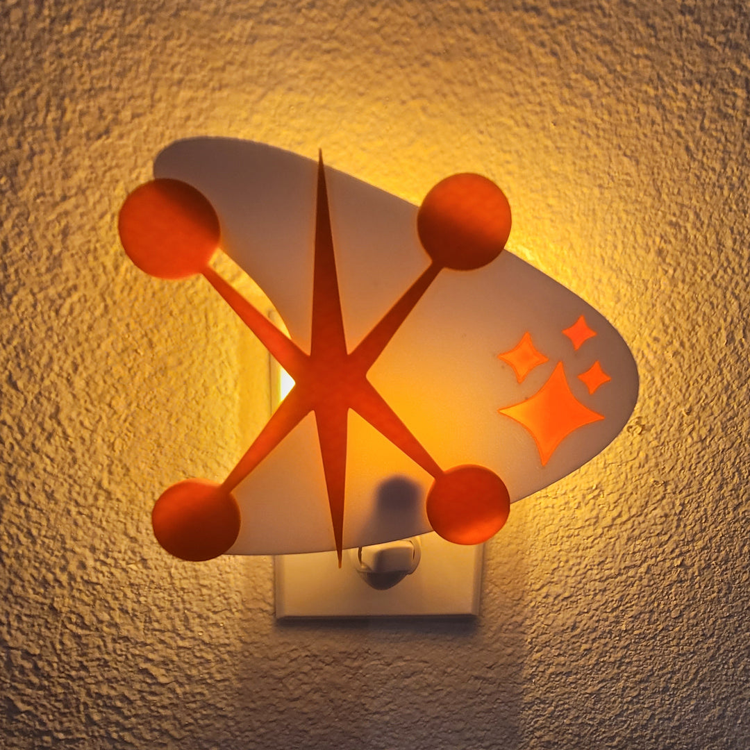 Mid Century Jacks & Starbursts Night Light