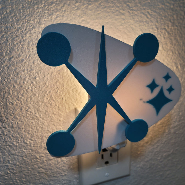 Mid Century Jacks & Starbursts Night Light