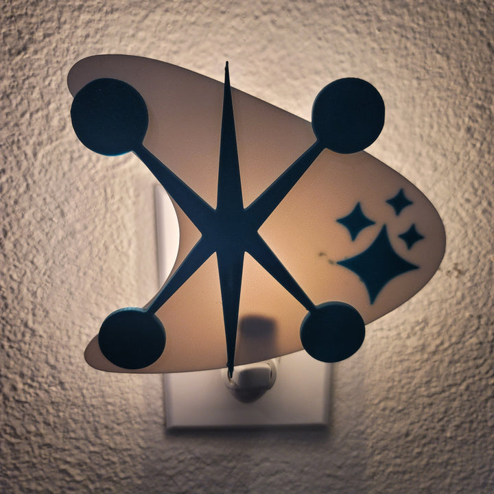 Mid Century Jacks & Starbursts Night Light