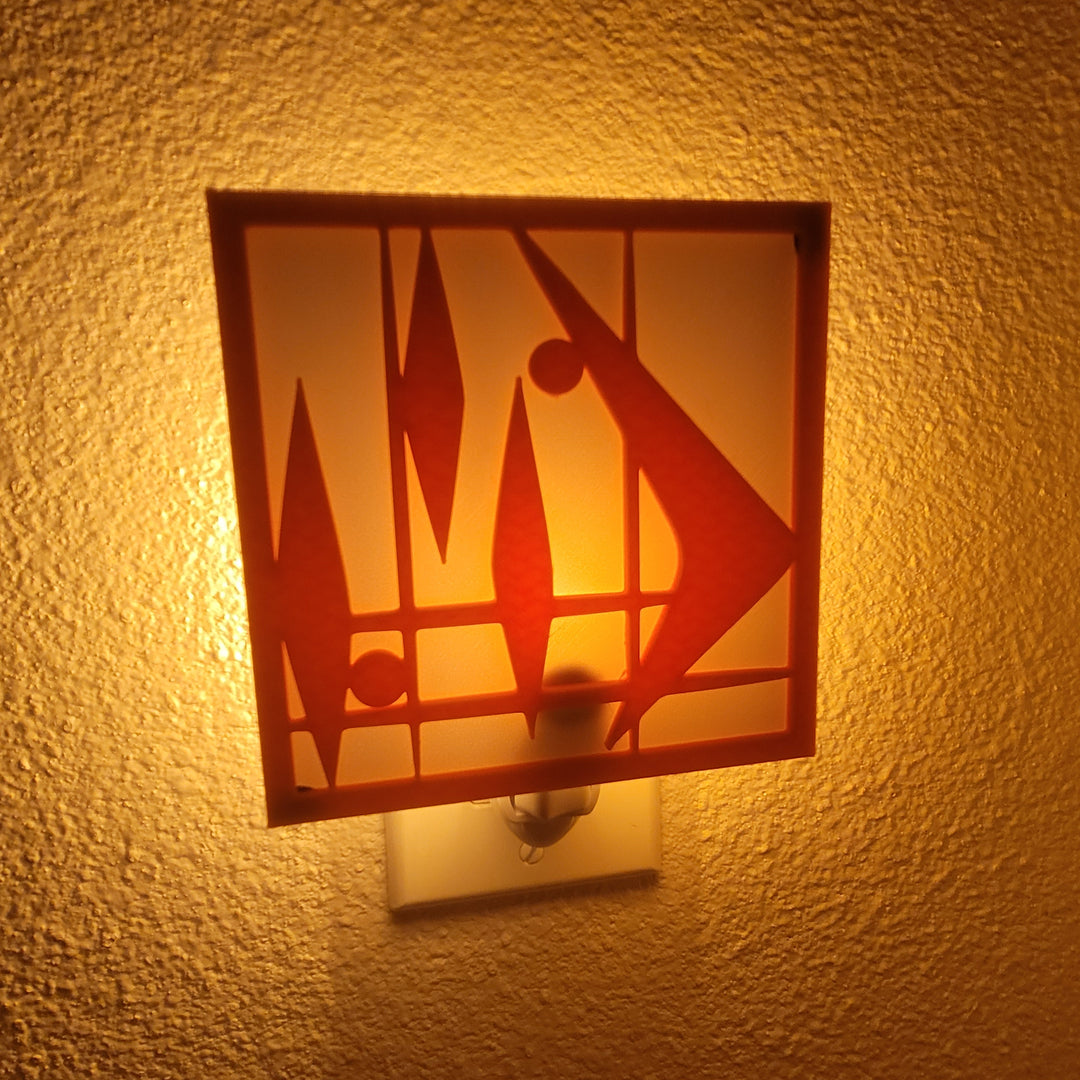 Mid Century Boomerang Night Light