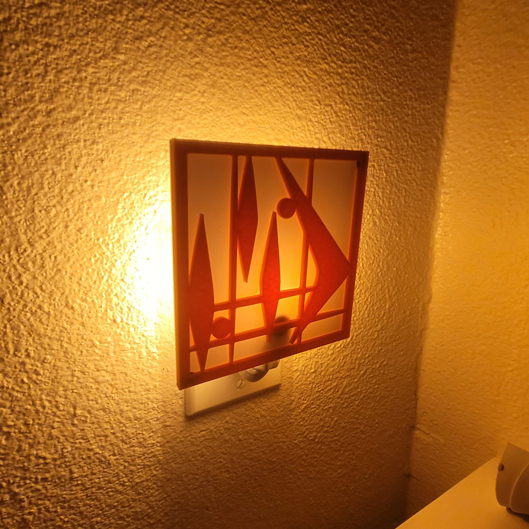 Mid Century Boomerang Night Light