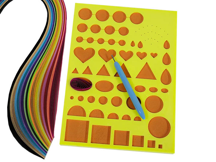 Yellow Quilling Tool Board F07M3-3-yellow