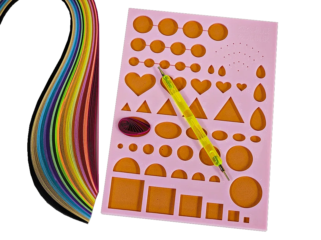 Pink Quilling Tool Board F07M3-3-pink