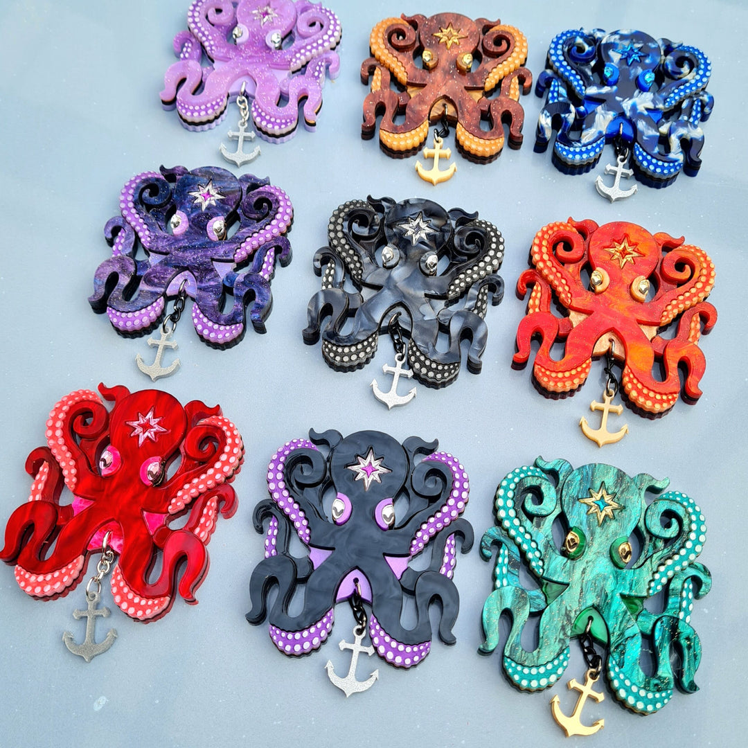 Octopus Brooch or Necklace