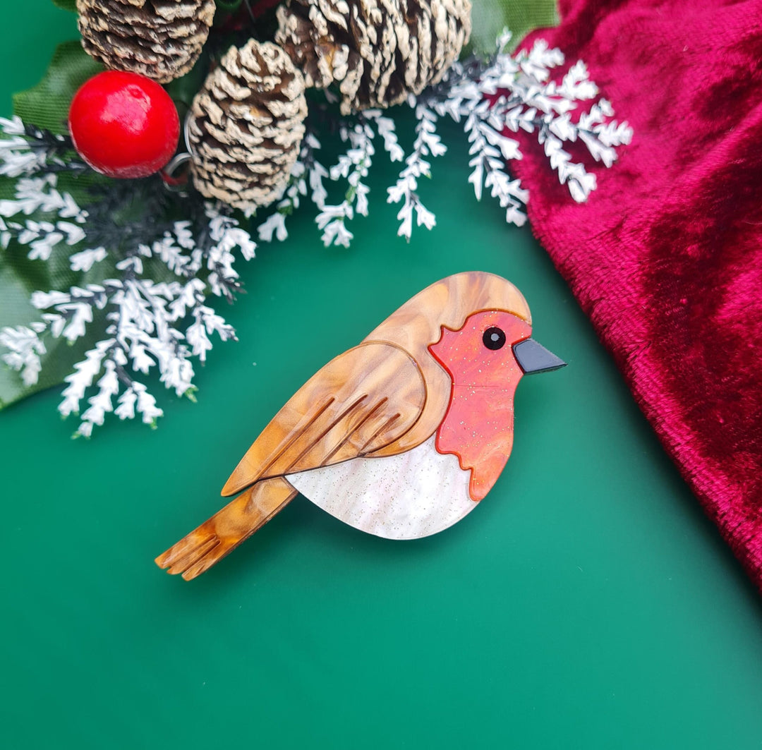 Robin Redbreast Pin Brooch