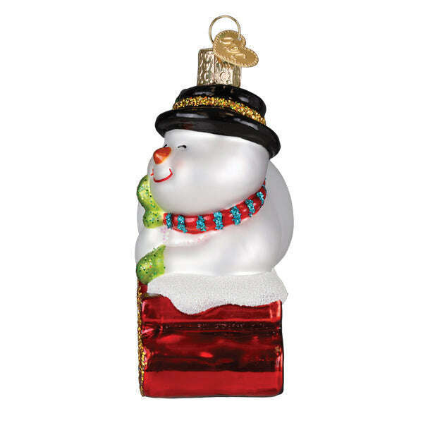 Old World Christmas 2025 Snowman Blown Glass Ornament