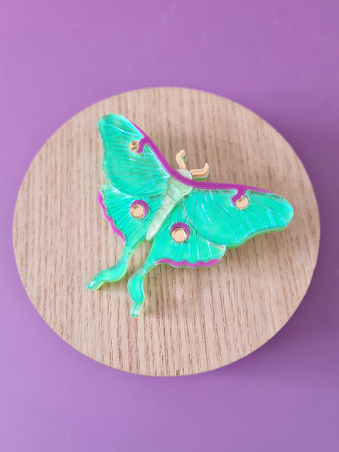 Luna Moth Radiant Brooch or Necklace
