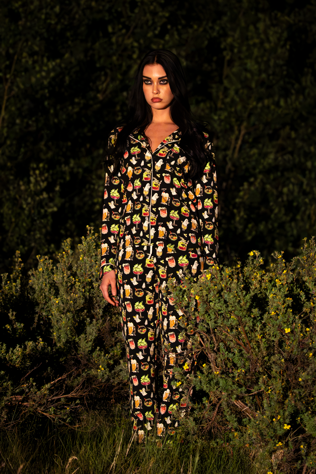 The Potions Pub | Halloween Cocktail SleepDeep™ Women’s Long Sleeve Pajama Set