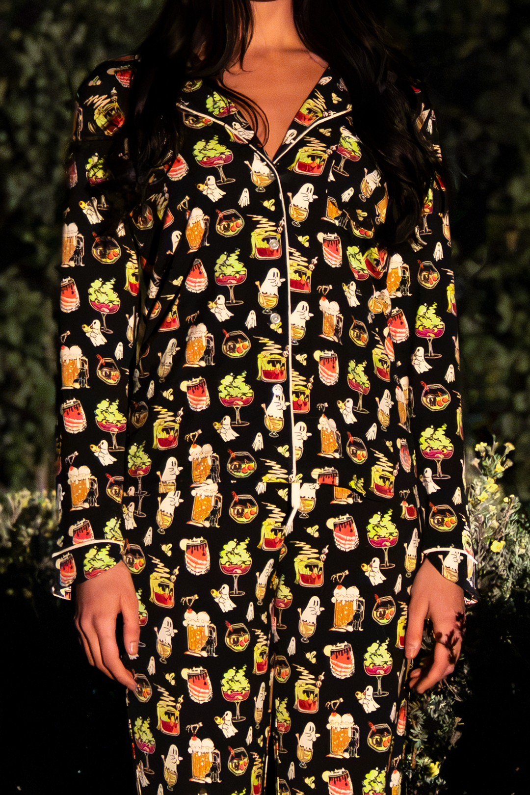 The Potions Pub | Halloween Cocktail SleepDeep™ Women’s Long Sleeve Pajama Set