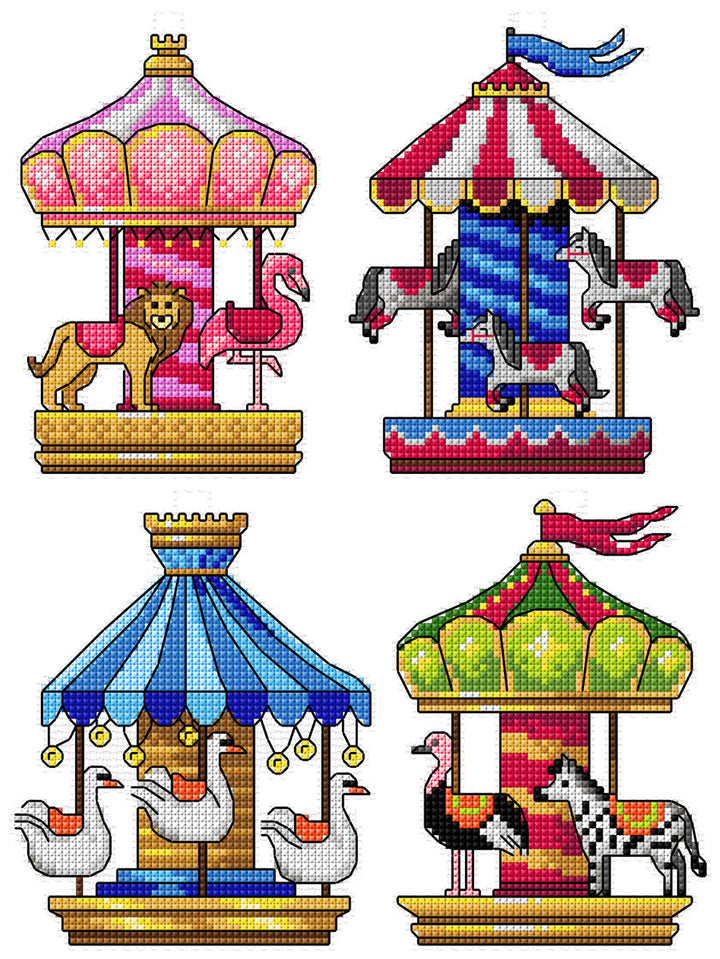 Merry-go-rounds 203CS Counted Cross-Stitch Kit