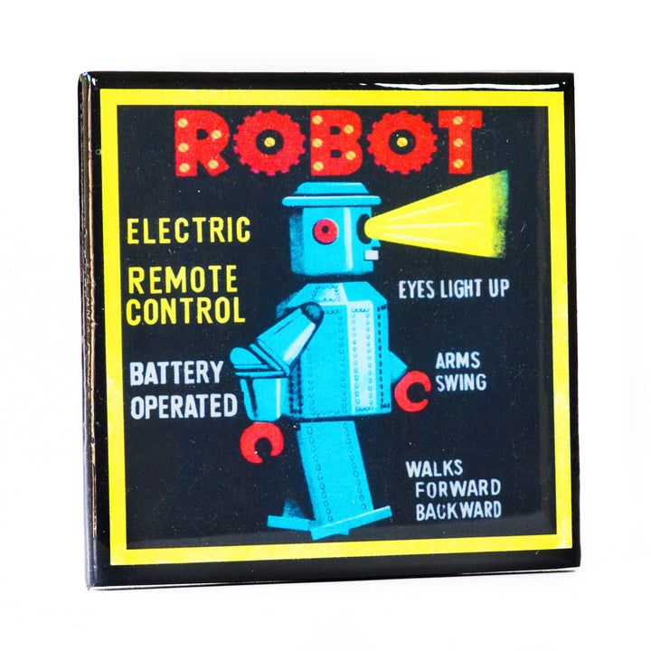 Vintage Toy Robot Coaster Set