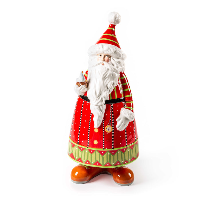 Dash Away Santa Cookie Jar by Patience Brewster