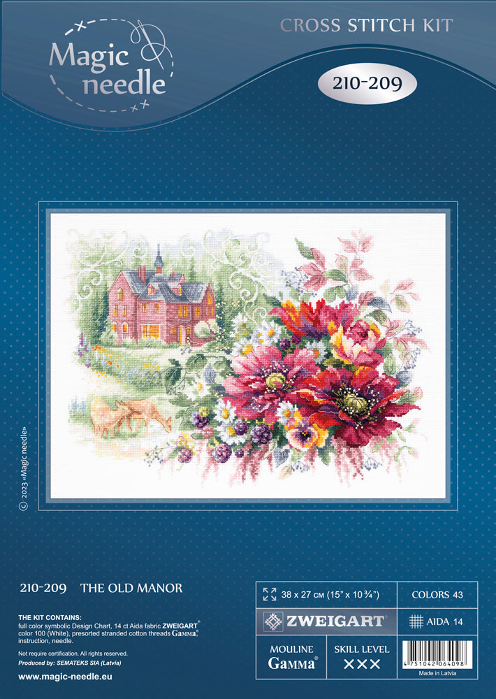 The Old Manor 210-209 Counted Cross-Stitch Kit
