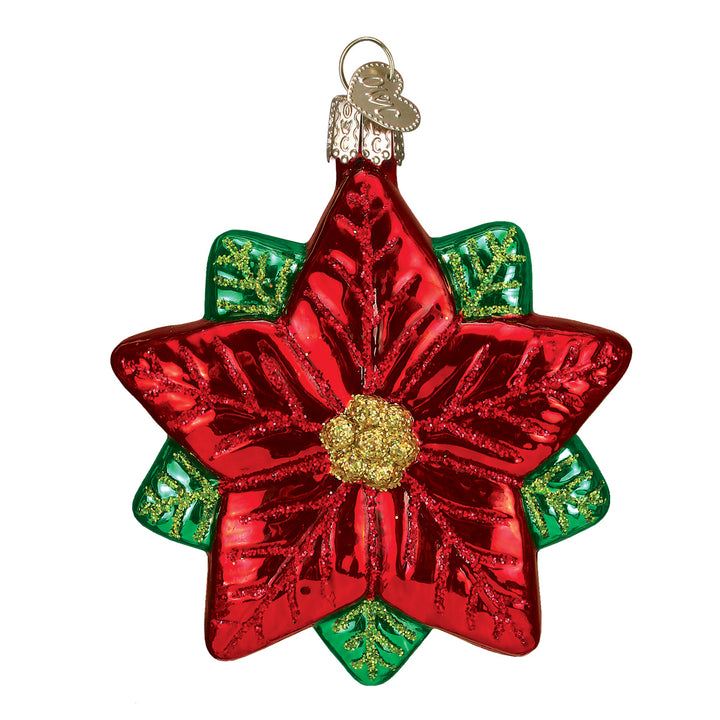 Poinsettia Star Ornament