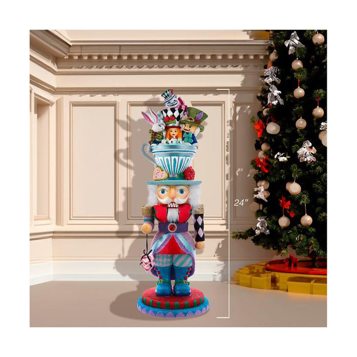 24" Hollywood Nutcrackers&trade; Alice Teacup Party Hat Nutcracker by Kurt Adler image 7