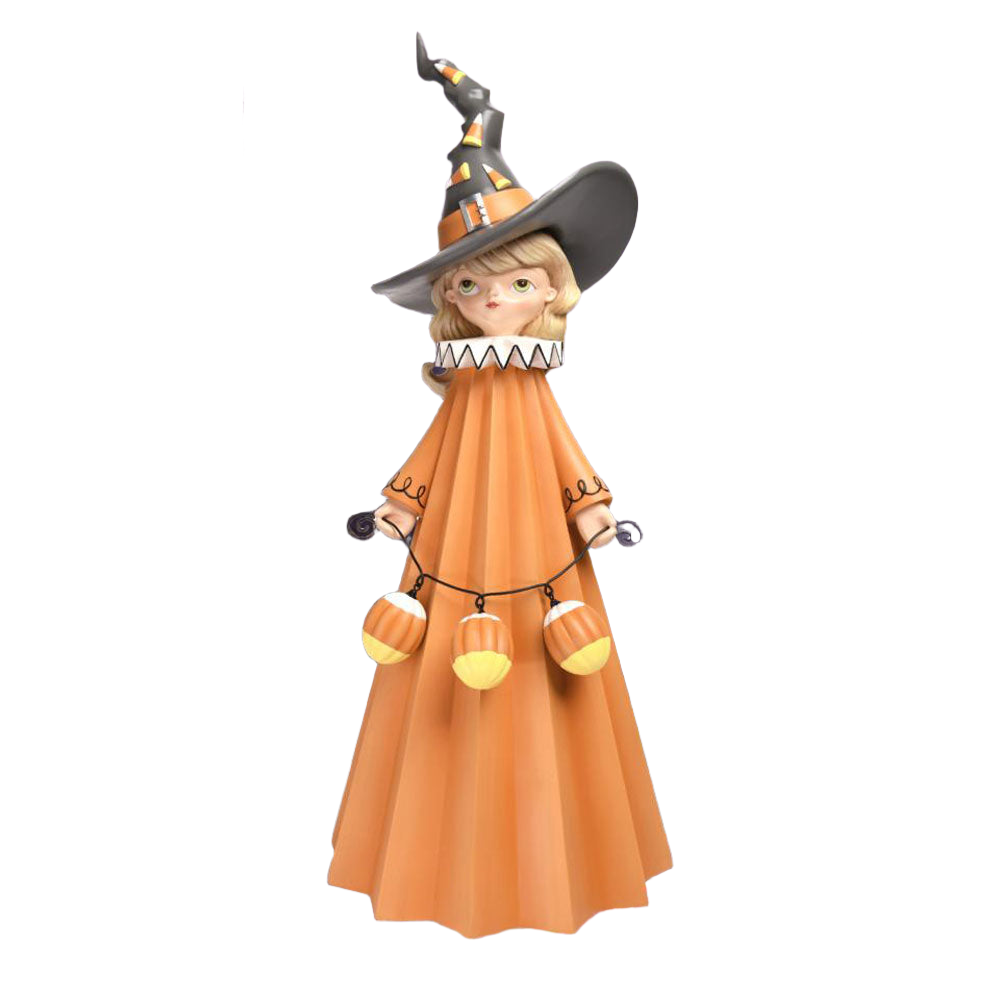 24" Witch Girl w/Candy Corn by December Diamonds