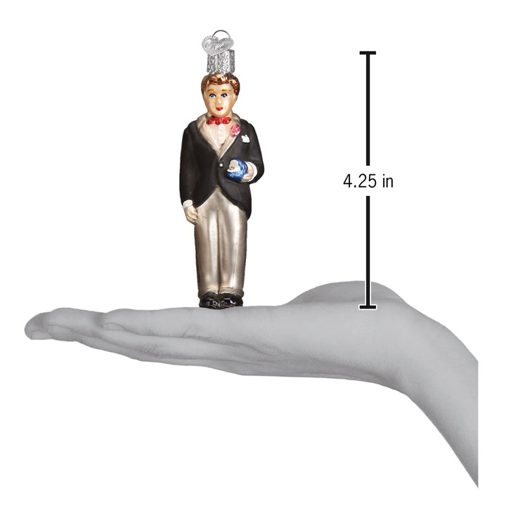 Groom - Brunette Ornament
