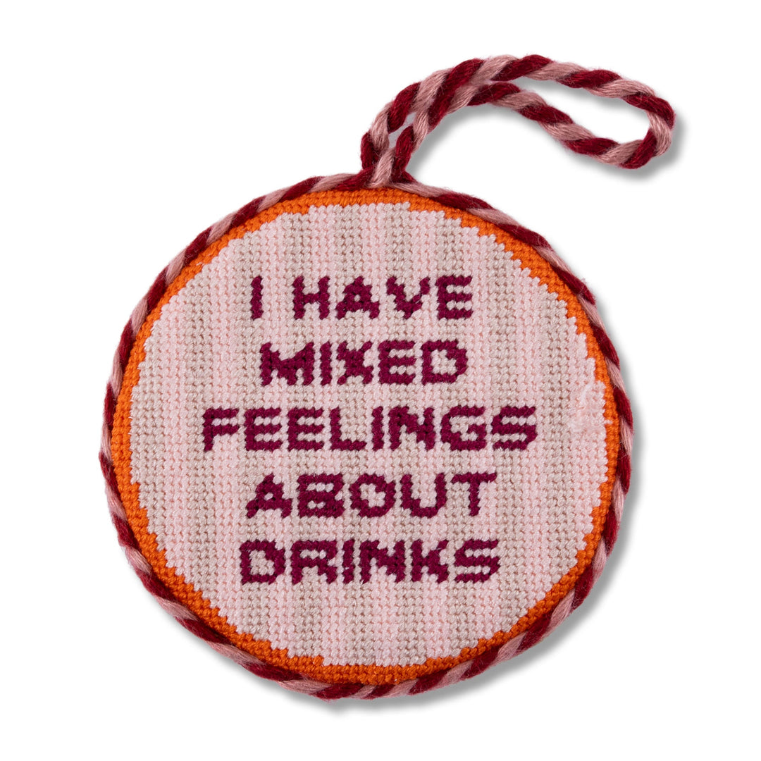 Needlepoint Ornament - Mixed Drinks