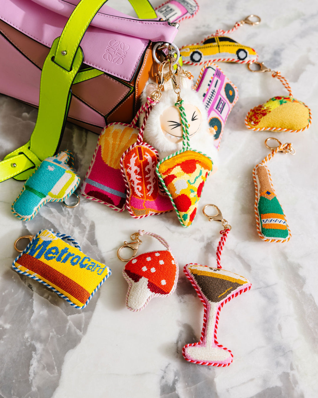 Champagne Bottle - Bag Charm