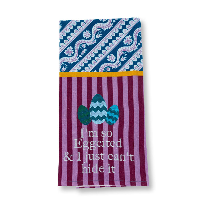 So Eggcited Dish Towel