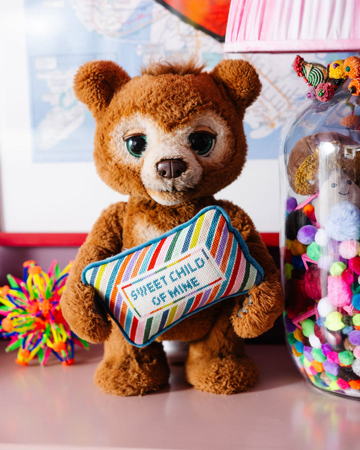 Sweet Child Of Mine Mini Needlepoint Pillow