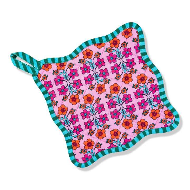 Light Pink Pot Holder & Oven Mitt