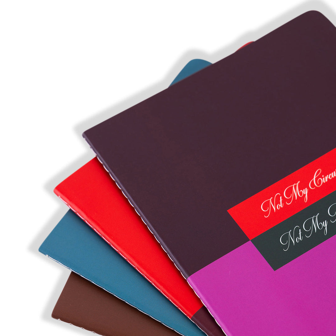 Stitched Notebook S/4 - Colorblock