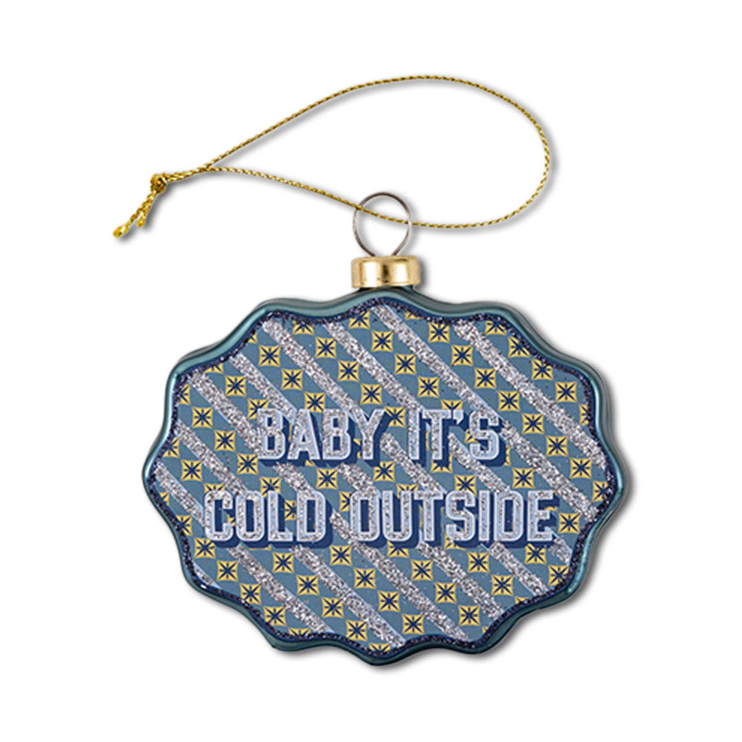 Scallop Ornament - Baby It's Cold Outside