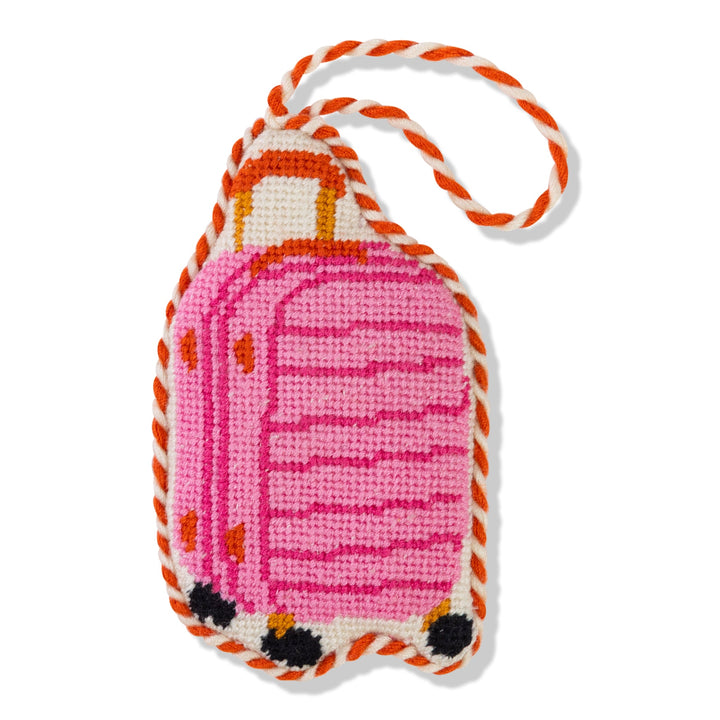 Needlepoint Icon Ornament - Suitcase