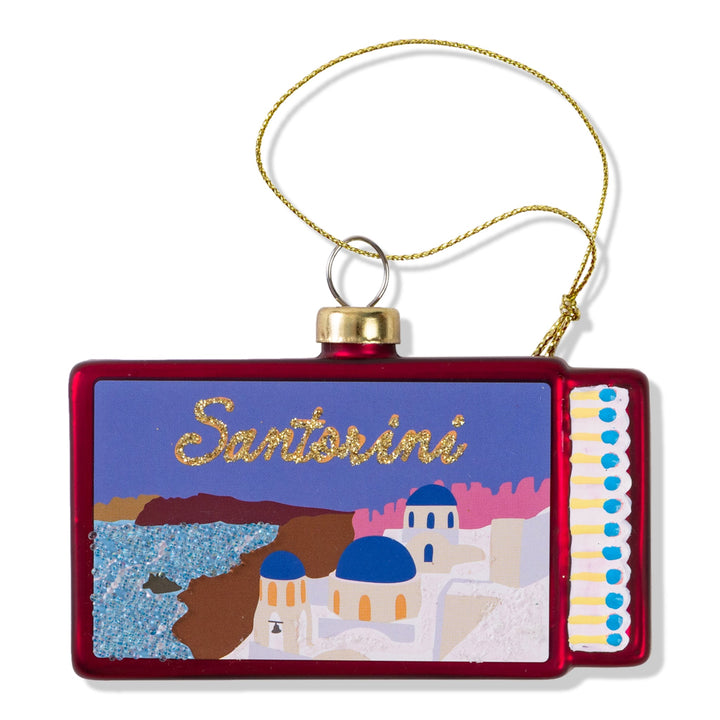 Matchbook Ornament - Santorini