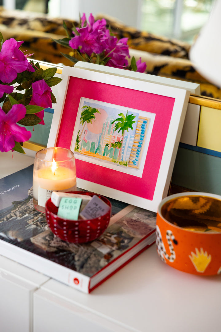 Miami Matchbook Art Print