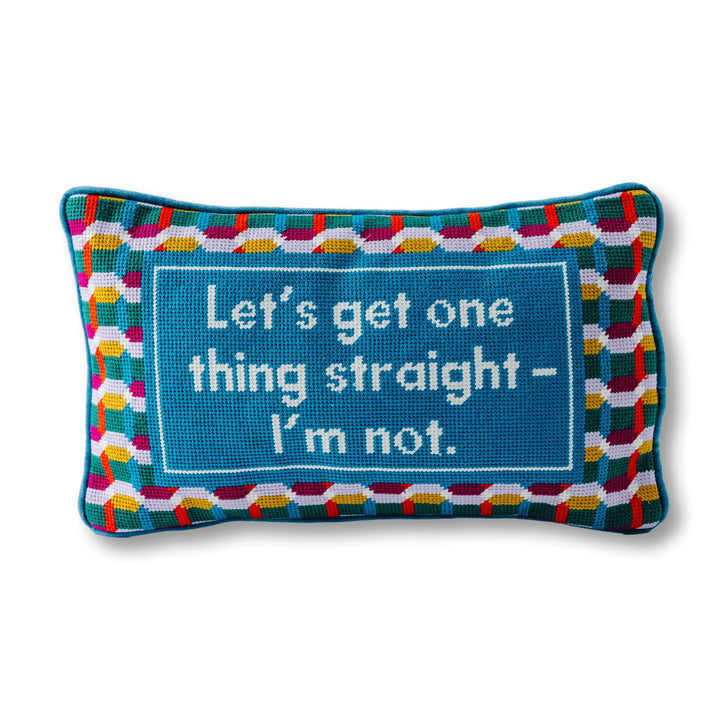 Straight Needlepoint Pillow