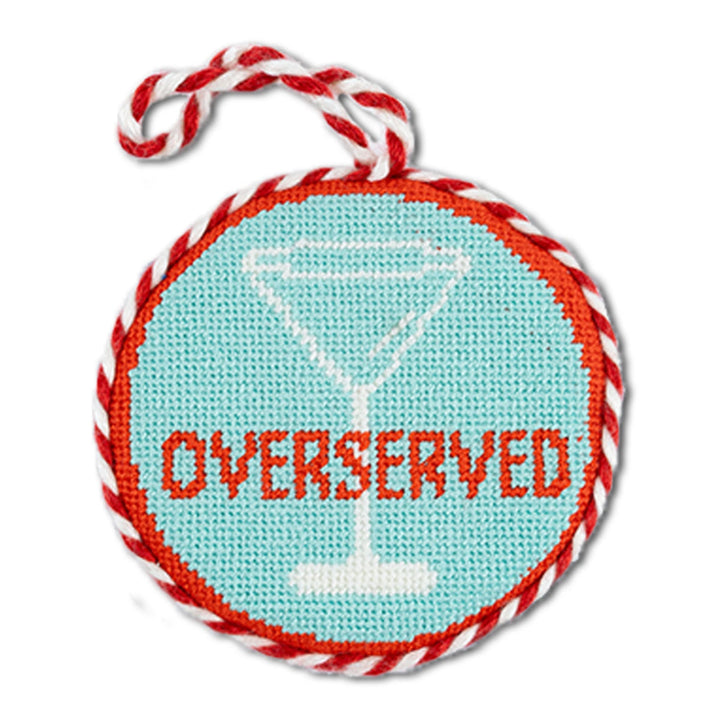 Needlepoint Ornament - Overserved