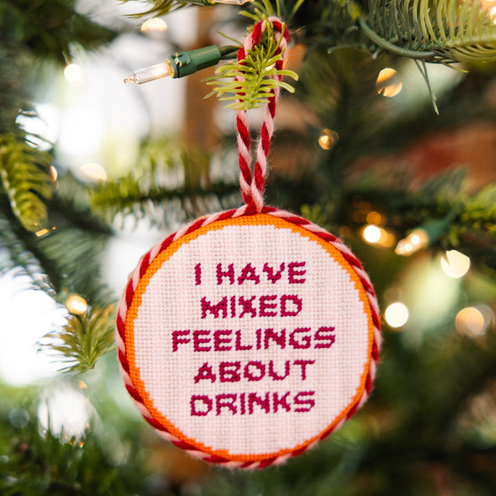 Needlepoint Ornament - Mixed Drinks